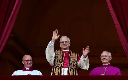 White Smoke Rises in the Vatican