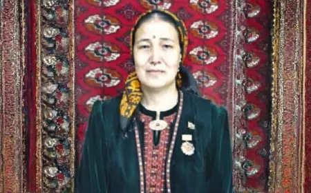 Сапарай Джомартова – Заслуженный ковроткач Туркменистана