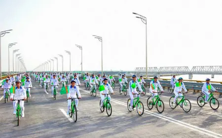 Велосипедный праздник в Лебапе: путь к здоровью и устойчивому развитию