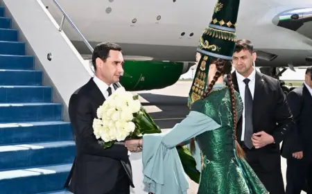 Hormatly Prezidentimiziň Gazagystan Respublikasyna iş sapary başlandy