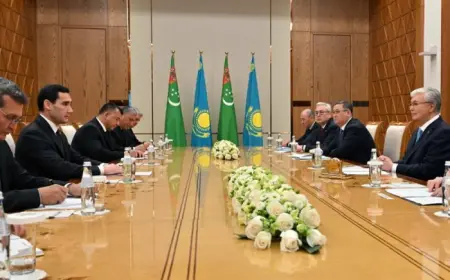 Meeting of the President of Turkmenistan with the President of the Republic of Kazakhstan