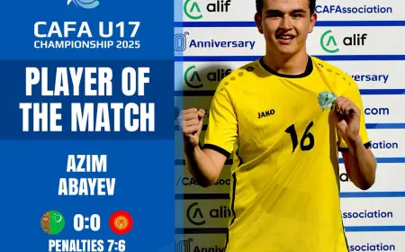 Юношеская сборная Туркменистана завоевала бронзу на чемпионате CAFA-2025