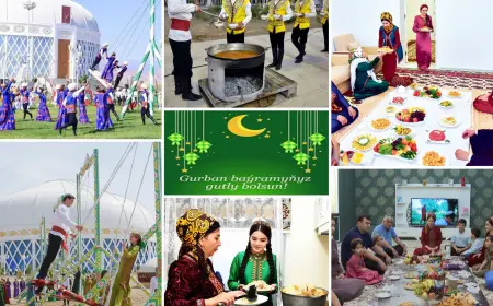 Türkmenistanda Gurban baýramy we milli tagamlar
