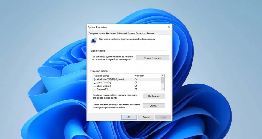 Microsoft изменила срок хранения точек восстановления в Windows 11 до 60 дней