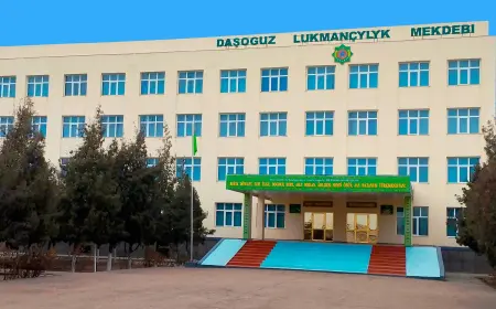Gurbansoltan eje adyndaky Daşoguz lukmançylyk orta okuw mekdebi 2025/2026-njy okuw ýyly üçin talyplyga kabul edýär