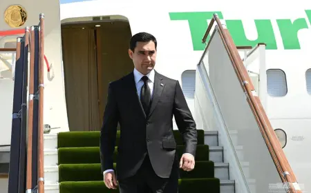 Президент Туркменистана совершил рабочую поездку в Балканский велаят