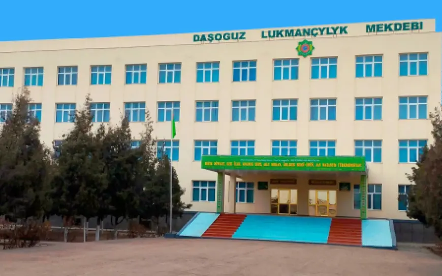 Gurbansoltan eje adyndaky Daşoguz lukmançylyk orta okuw mekdebi 2025/2026-njy okuw ýyly üçin talyplyga kabul edýär