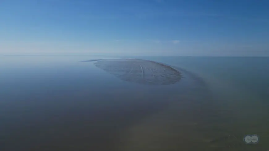 Новый остров в Каспийском море возник из-за обмеления