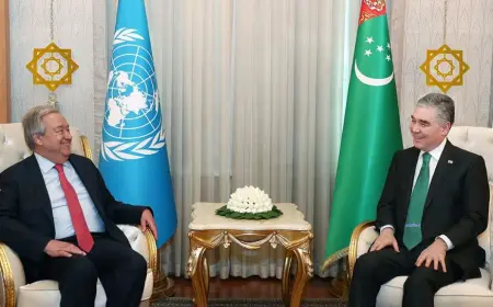 Türkmenistanyň Halk Maslahatynyň Başlygy BMG-niň Baş sekretary bilen duşuşdy