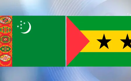 San-Tome va Prinsipi Demokratik Respublikasining Prezidenti Turkmenistonga Keldi