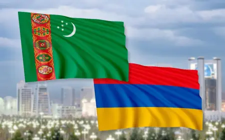 Президент Республики Армения прибыл в Туркменбаши