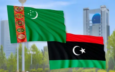 Liwiýa Döwletiniň Prezident Geňeşiniň Başlygy Awaza geldi