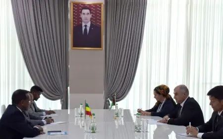 Рассмотрены вопросы взаимных отношений в транспортной сфере между Туркменистаном и Эфиопией