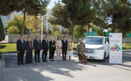ÝB Türkmenistana 205 müň ýewrodan gowrak bahasy bolan kinologlar üçin ýörite awtoulaglary gowşurdy