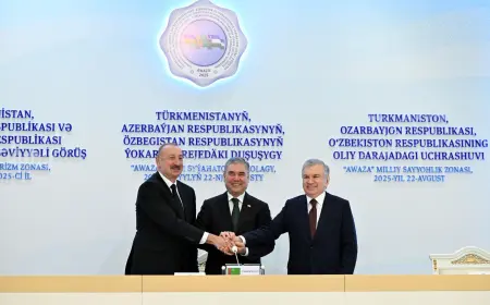 Лидеры Азербайджана, Туркменистана и Узбекистана выступили с совместным заявлением по итогам встречи высокого уровня