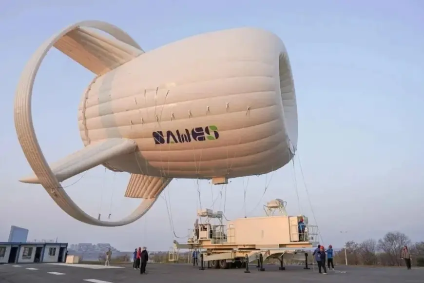 Hytaý dünýäde ilkinji bolup megawatt kuwwatly howa dirijabel-şemally generatory asmana göterer