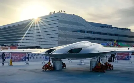 В Китае обнаружили новый крупный беспилотник с аэродинамической схемой «летающее крыло»