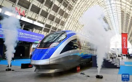 China unveils the world's fastest automated train