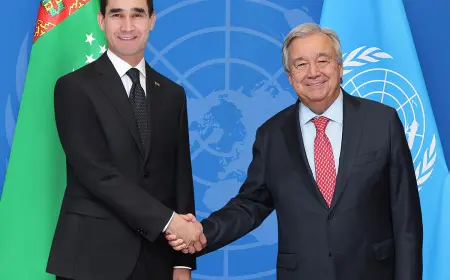 Türkmenistanyň Prezidenti Nýu-Ýorkda BMG-niň Baş sekretary bilen duşuşdy