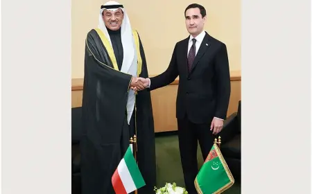 Türkmenistanyň Prezidenti Kuweýt Döwletiniň Mirasdüşer Şazadasy bilen duşuşdy