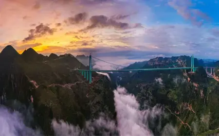 World’s Tallest Bridge to Open in Southwest China