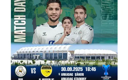 AFK-nyň Çempionlar ligasy — 2: «Ahal» Iordaniýanyň «Al Hussein» klubuny kabul edýär