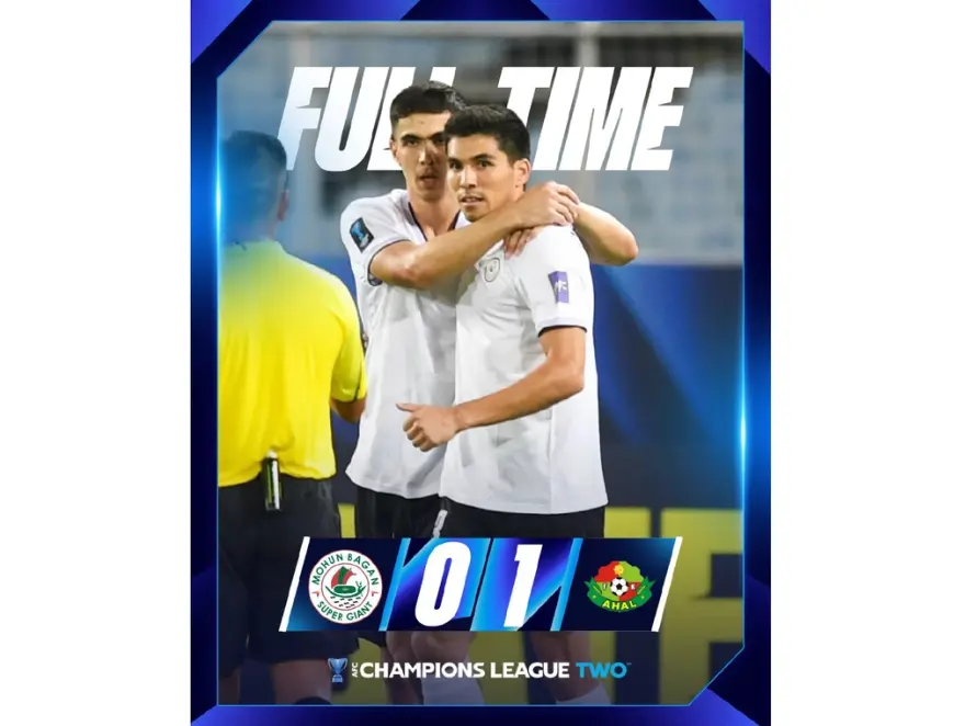 Ilkinji ýeňiş, ilkinji utuklar: «Ahal» myhmançylykda Hindistanyň «Mohun Bagan» toparyny ýeňlişe sezewar etdi