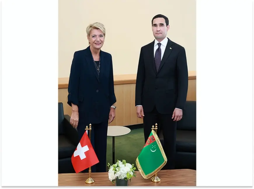 Türkmenistanyň Prezidenti Şweýsariýa Konfederasiýasynyň Prezidenti bilen duşuşdy