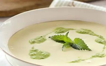 Gabak tagamly gaýmakly çorba