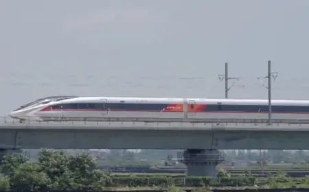 Самый быстрый в мире высокоскоростной поезд проходит испытания в Китае