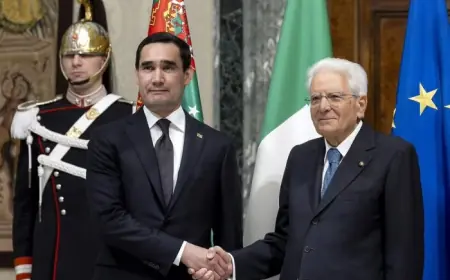 Türkmenistanyň Prezidenti Rimde Italiýanyň Prezidenti bilen duşuşdy