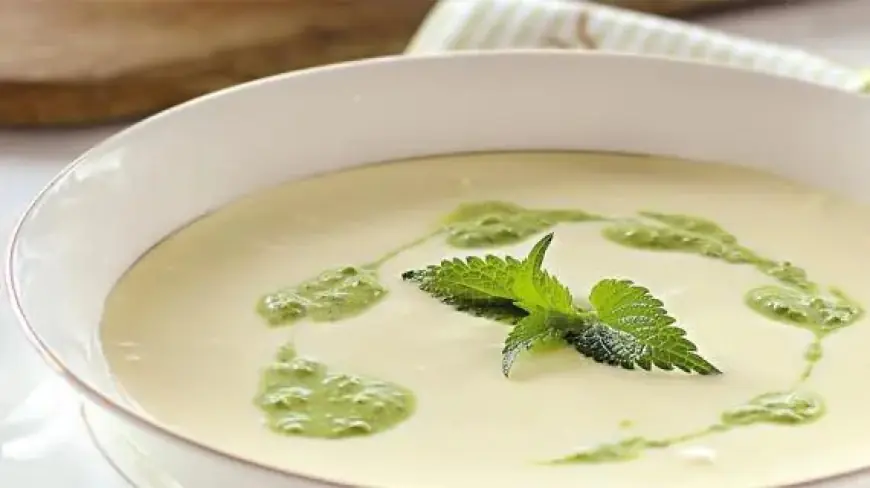 Gabak tagamly gaýmakly çorba