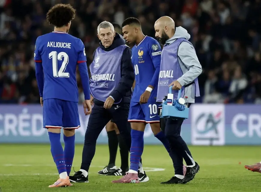 Mbappé lost his place in the French national team due to injury