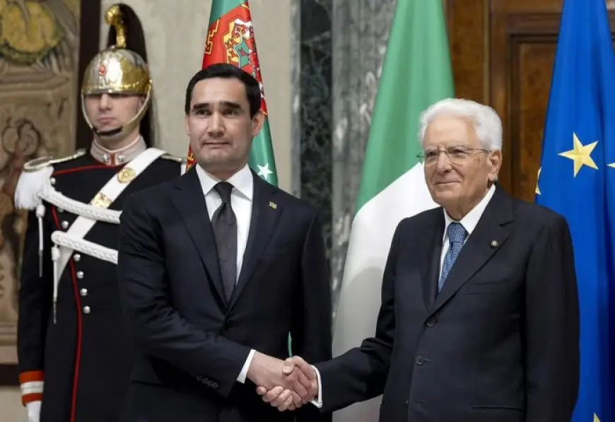 Türkmenistanyň Prezidenti Rimde Italiýanyň Prezidenti bilen duşuşdy