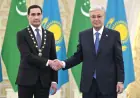 Türkmenistanyň Prezidenti Gazagystanyň «Altyn Kyran» ordeni bilen sylaglandy