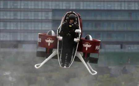 В Китае показали в действии реактивный ранец