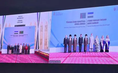 Türkmen-özbek serhetýaka söwda merkeziniň açylyş dabarasy guraldy