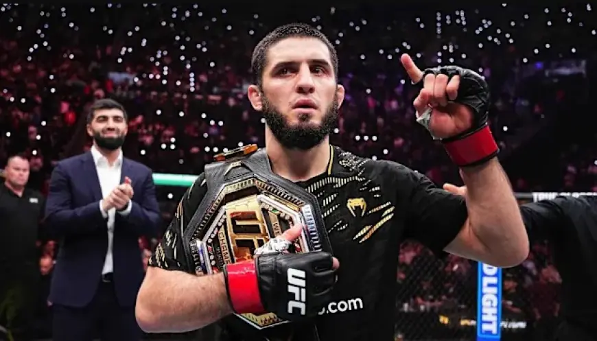 Islam Mahaçew Jek Della Maddalenany ýeňip, UFC-niň ýarym orta agramdaky täze çempiony boldy: ýylyň söweşi baradaky doly syn