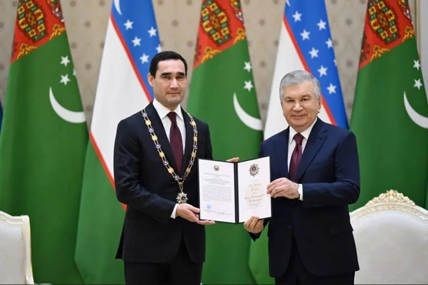 Türkmenistanyň Prezidenti Özbegistanyň ýokary döwlet sylagy — «Ýokary derejeli dostluk» ordeni bilen sylaglandy