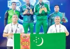 Türkmen agyr atletikaçylary Tähranda geçirilen 6-njy halkara Fajr kubogynyň 16 medalyny gazandylar