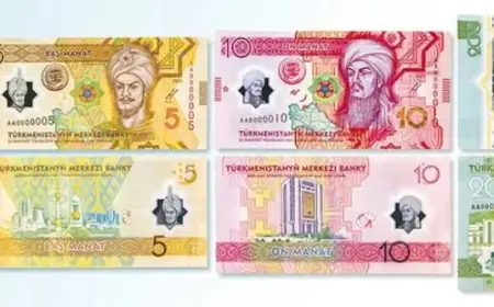 Turkmaniston Markaziy Banki yangi 200 manatlik kupyurani muomalaga chiqardi