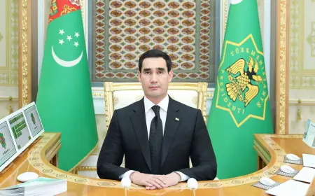 Turkmaniston Prezidenti Ruminiya Prezidentini tabrikladi