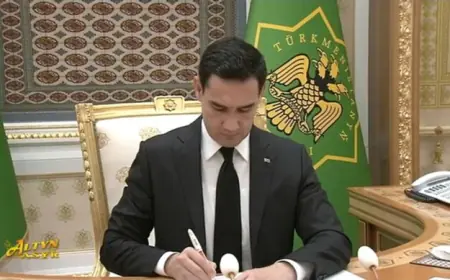 Turkmaniston Prezidentining 2025-yil 11–13 dekabr kunlarini ish kunlari emas deb e’lon qilish to‘g‘risidagi Farmoni