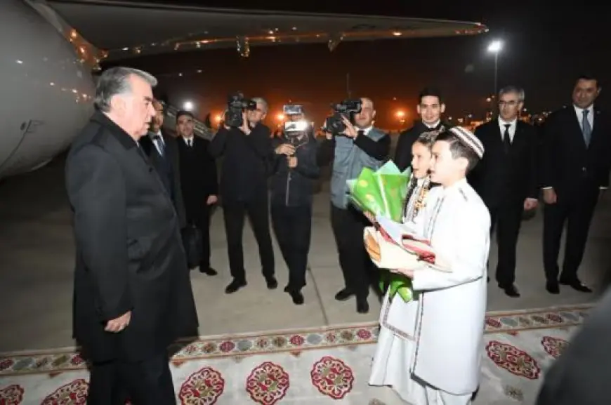 Täjigistanyň Prezidentiniň Türkmenistana sapary başlandy